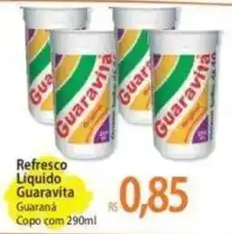 Atacadão Refresco Liquido Guaravita Guaraná Copo com 290ml oferta