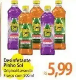 Atacadão Desinfetante Pinho Sol Original/Lavanda Frasco com 500ml oferta