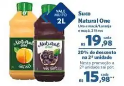 Sam's Club Suco Natural One Uva e maça/Laranja e maçã, 2 litros oferta