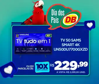 DB Supermercados TV 50 SAMS SMART 4K UN50DU7700GXZD oferta