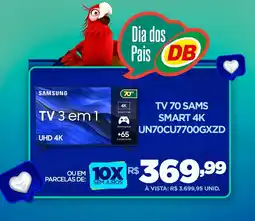 DB Supermercados TV 70 SAMS SMART 4K UN70CU7700GXZD oferta