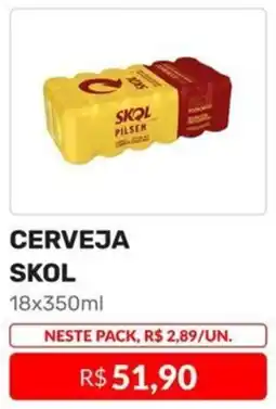 Higa Atacado CERVEJA SKOL 18x350ml oferta