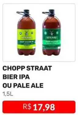 CHOPP STRAAT BIER IPA OU PALE ALE 1.5L