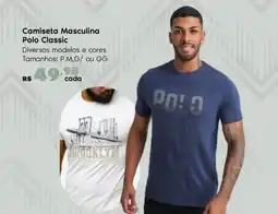 Sam's Club Camiseta Masculina Polo Classic oferta