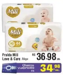 Fort Atacadista Fralda Mili Love & Care Mega oferta