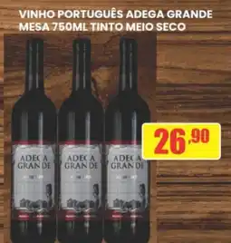 VINHO PORTUGUÊS ADEGA GRANDE MESA 750ML TINTO MEIO SECO