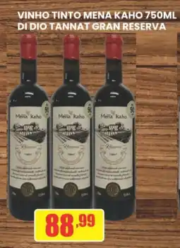 VINHO TINTO MENA KAHO 750ML DI DIO TANNAT GRAN RESERVA