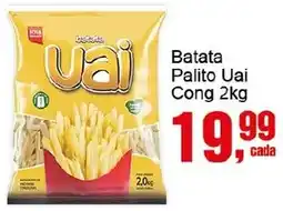 Negreiros Batata Palito Uai Cong 2kg oferta