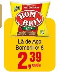 Negreiros Lã de Aço Bombril c/ 8 oferta