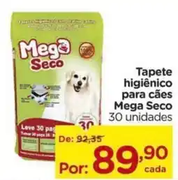 Carrefour Tapete higiênico para cães Mega Seco 30 unidades oferta