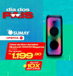 Casa e Vídeo Caixa de Som Acústica Bluetooth 1000W Elegance oferta