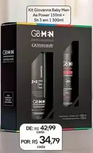 Giovanna baby - kit men ae power + sh 3 em 1