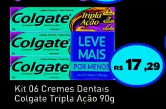Tonin Superatacado Kit 06 Cremes Dentais Colgate Tripla Acao 90g oferta