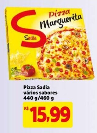 Mercado Extra Pizza Sadia varios sabores 440g/460g oferta