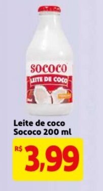 Mercado Extra Leite de Coco Sococo 200ml oferta