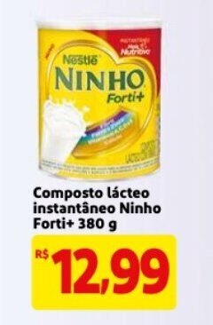Mercado Extra Composto Lacteo Instantaneo Ninho Fort+ 380g oferta
