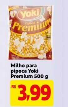 Mercado Extra Milho para pipoca Yoki Premium 500g oferta