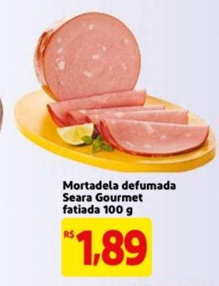 Mercado Extra Mortadela Defumada Seara Gourmet fatiada 100g oferta