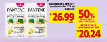Mercado Extra Kit Shampoo 350ml + Condicionador 175ml Pantene oferta