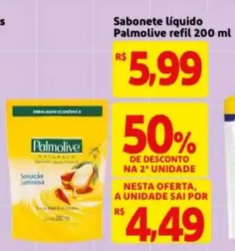 Mercado Extra Sabonete Liquido Palmolive Refil 200ml oferta