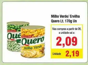 Spani Atacadista Milho Verde Ervilha Quero lt 170g un. oferta