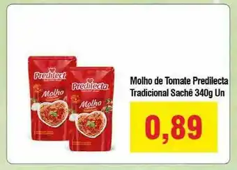 Spani Atacadista Molho De Tomate Predilecta Tradicional 340g un. oferta