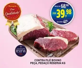 Federzoni Supermercados Contra file Bovino peca, pedaco reserva 1kg oferta