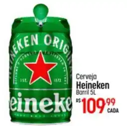Muffato Cerveja Heineken Barril 5L oferta