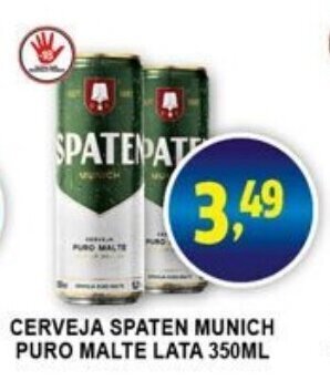 Cerveja Spaten Munich puro malte lata 350ml