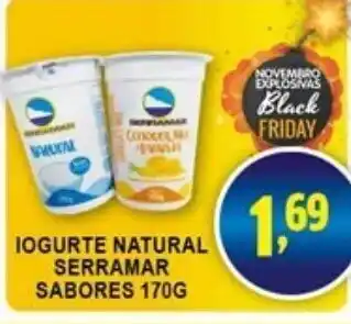Federzoni Supermercados Iogurte natural Serramar Sabores 170g oferta