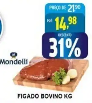 Federzoni Supermercados Figado Bovino 1kg oferta