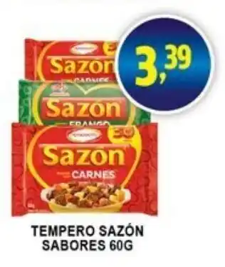 Federzoni Supermercados Tempero Sazon Sabores 60g oferta