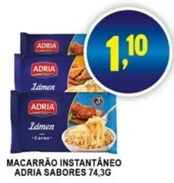 Federzoni Supermercados Macarrao Instantaneo Adria 74.3g sabores oferta