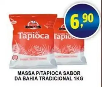 Federzoni Supermercados Massa p/ Tapioca Sabor Da Bahia Tradicional 1kg oferta