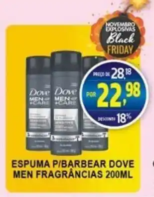 Espuma p/ Barbear Dove Men Fragrancias 200ml