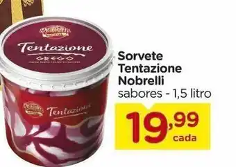 Carrefour Sorvete Tentazione Nobrelli 1.5L oferta