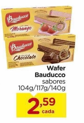 Wafer Bauducco 104g/117g/140g