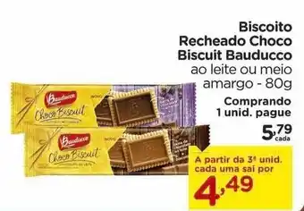 Carrefour Biscoito Recheado Choco Biscuit Bauducco 80g oferta