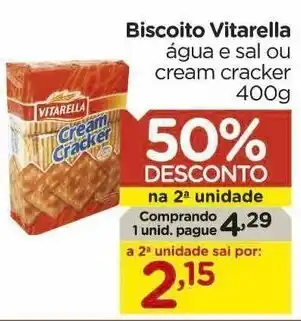 Carrefour Biscoito Vitarella 400g oferta
