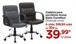 Carrefour Cadeira para escritório Home Basic Carrefour oferta