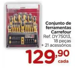 Carrefour Conjunto de ferramentas Carrefour Ref. DY75013, 18 peças oferta