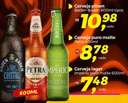 Cerveja pilsen Baden Baden 600ml tipos