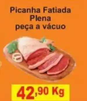 Calvo Atacadista Picanha Fatiada Plena peca a vacuo 1kg oferta