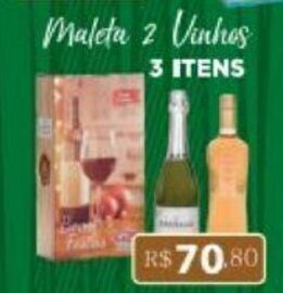 Calvo Atacadista Maleta 2 Vinhos 3 Itens oferta