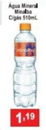 Calvo Atacadista Agua Mineral Minalba c/gas 510ml oferta