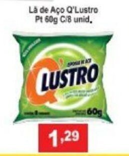 La de Aco Q'Lustro Pt 60g C/8 Unid.