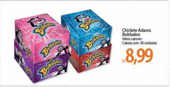 Chiclete Adams Bubbaloo 60 unidades
