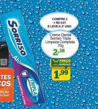 Cooper Creme Dental Sorriso Tripla Limpeza Completa 70g oferta