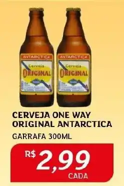 Assaí Atacadista CERVEJA ONE WAY ORIGINAL ANTARCTICA GARRAFA 300ML oferta