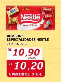 Assaí Atacadista BOMBONS ESPECIALIDADES NESTLÉ CAIXETA 251G oferta